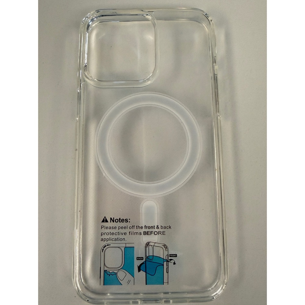 Clear Magnetic Case for iPhone 14 Pro Max MagSafe Compatible Shockproof Cover